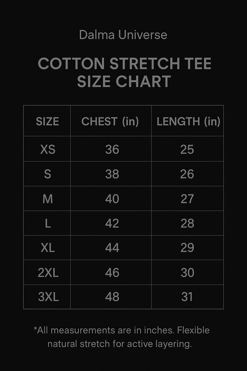 DALMA NEAL T-Shirt, Cotton Stretch Standard